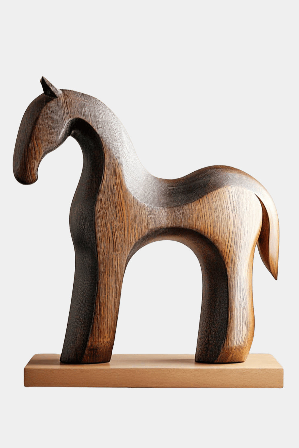 Modern Wooden Horse Sculpture #ACF 028
