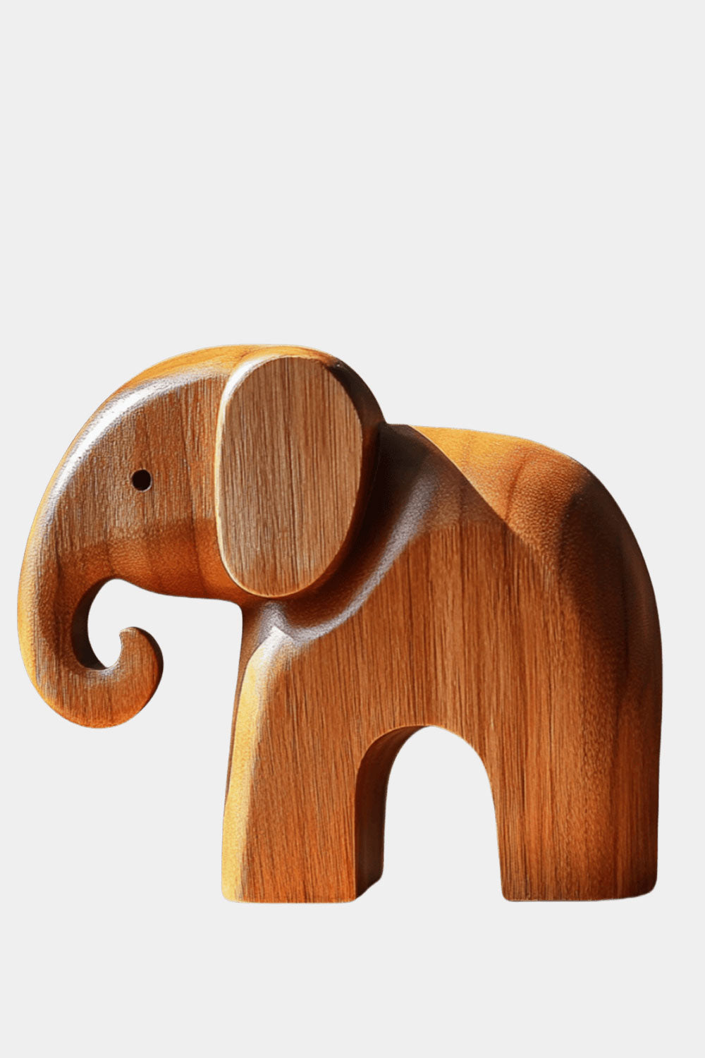 Minimalist Wooden Elephant Sculpture #ACF 038