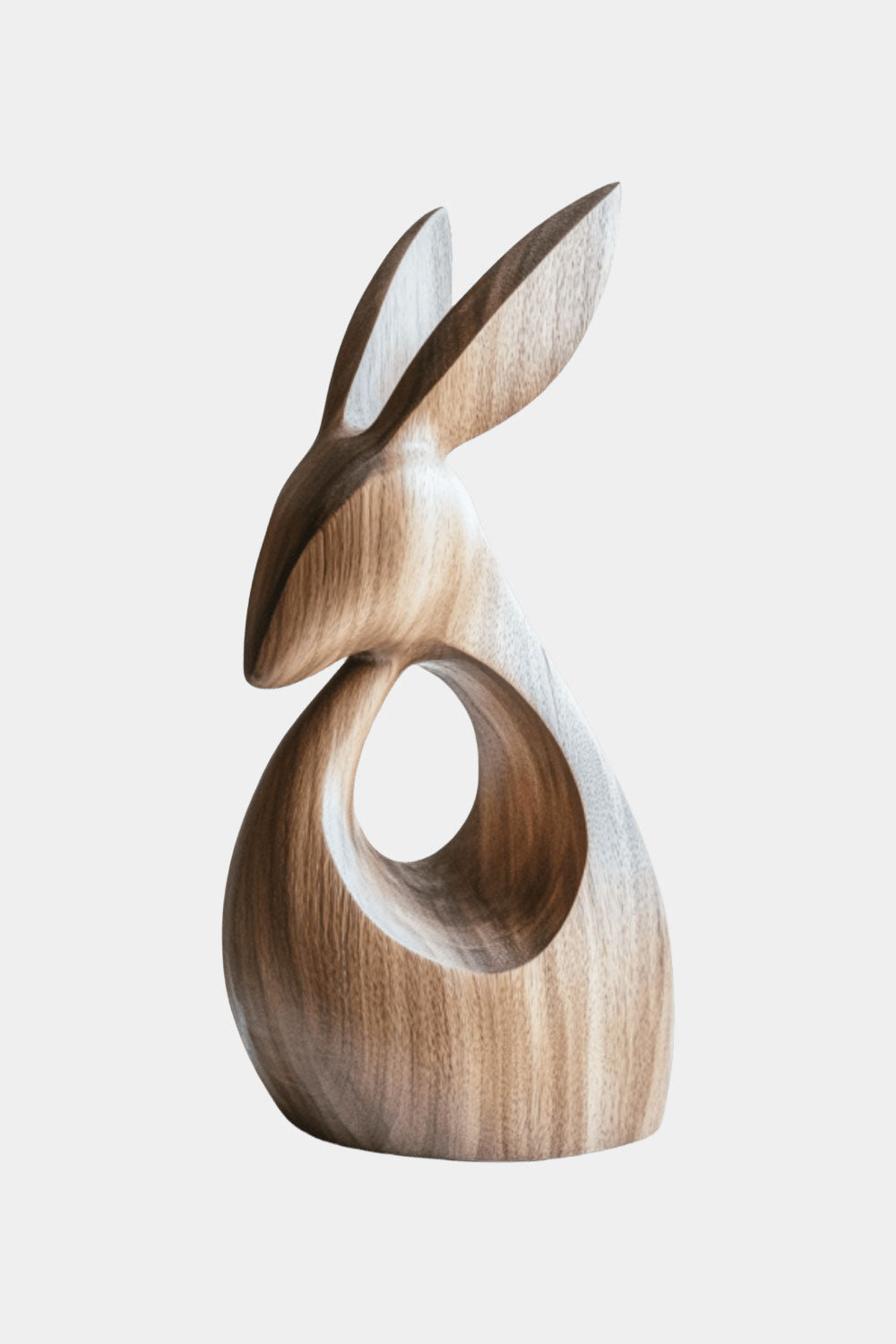 Minimalist Wooden Rabbit Sculpture #ACF 065