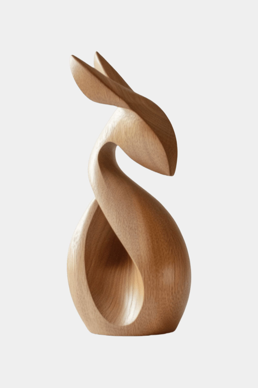 Minimalist Wooden Rabbit Sculpture #ACF 067