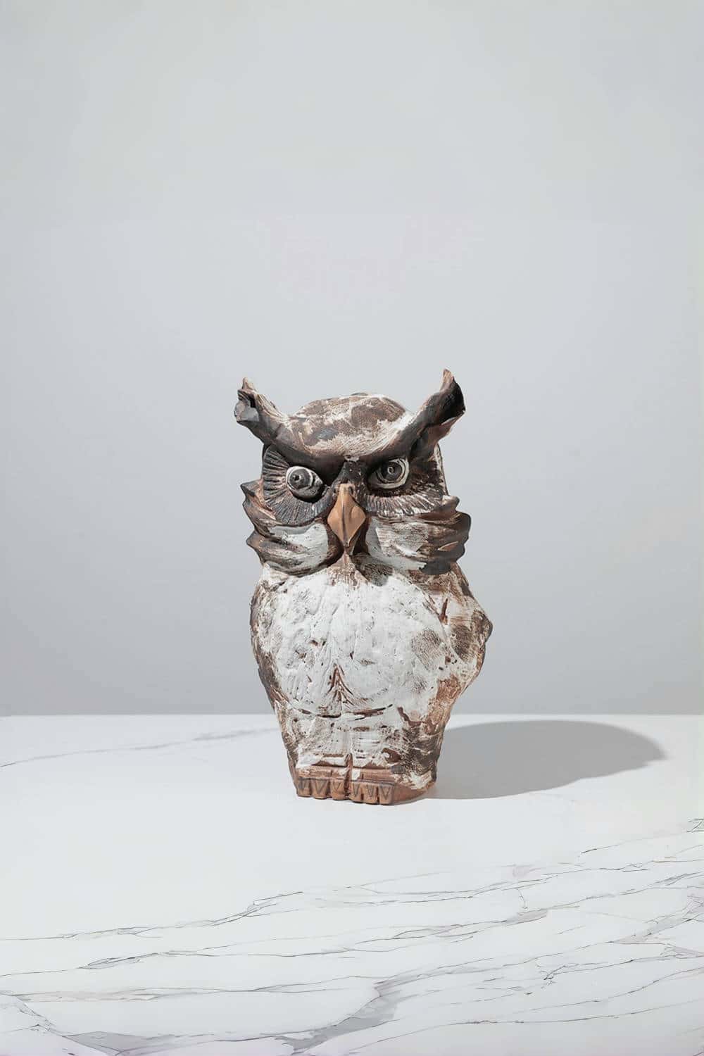 Large Rustic Owl Sculpture #ACF 019