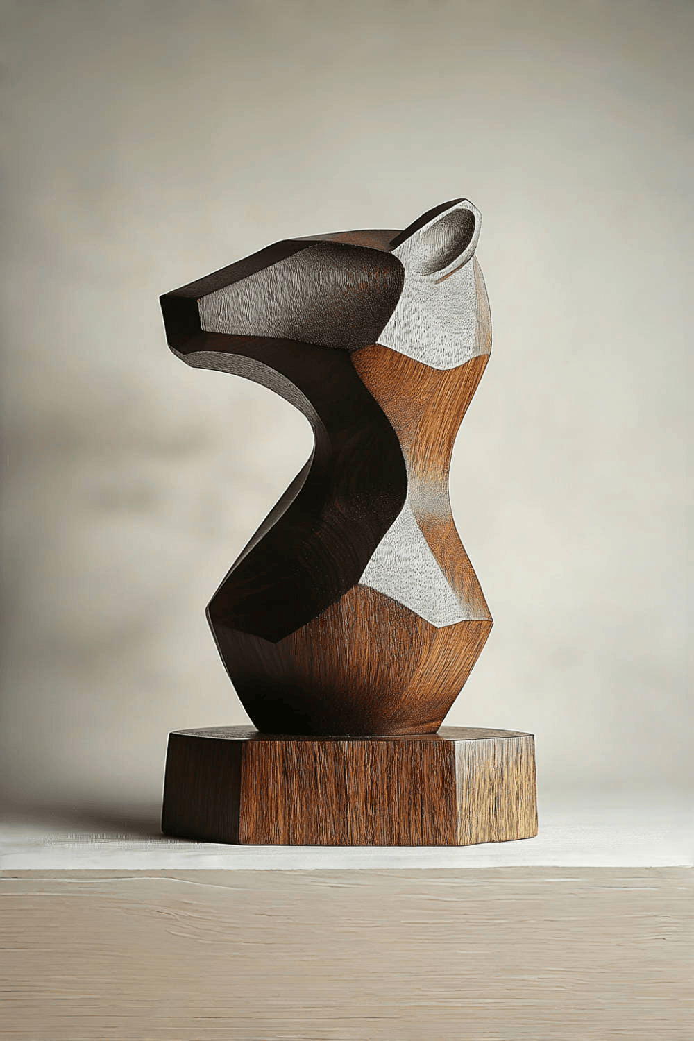 Abstract Wooden Animal Sculpture #ACF 048