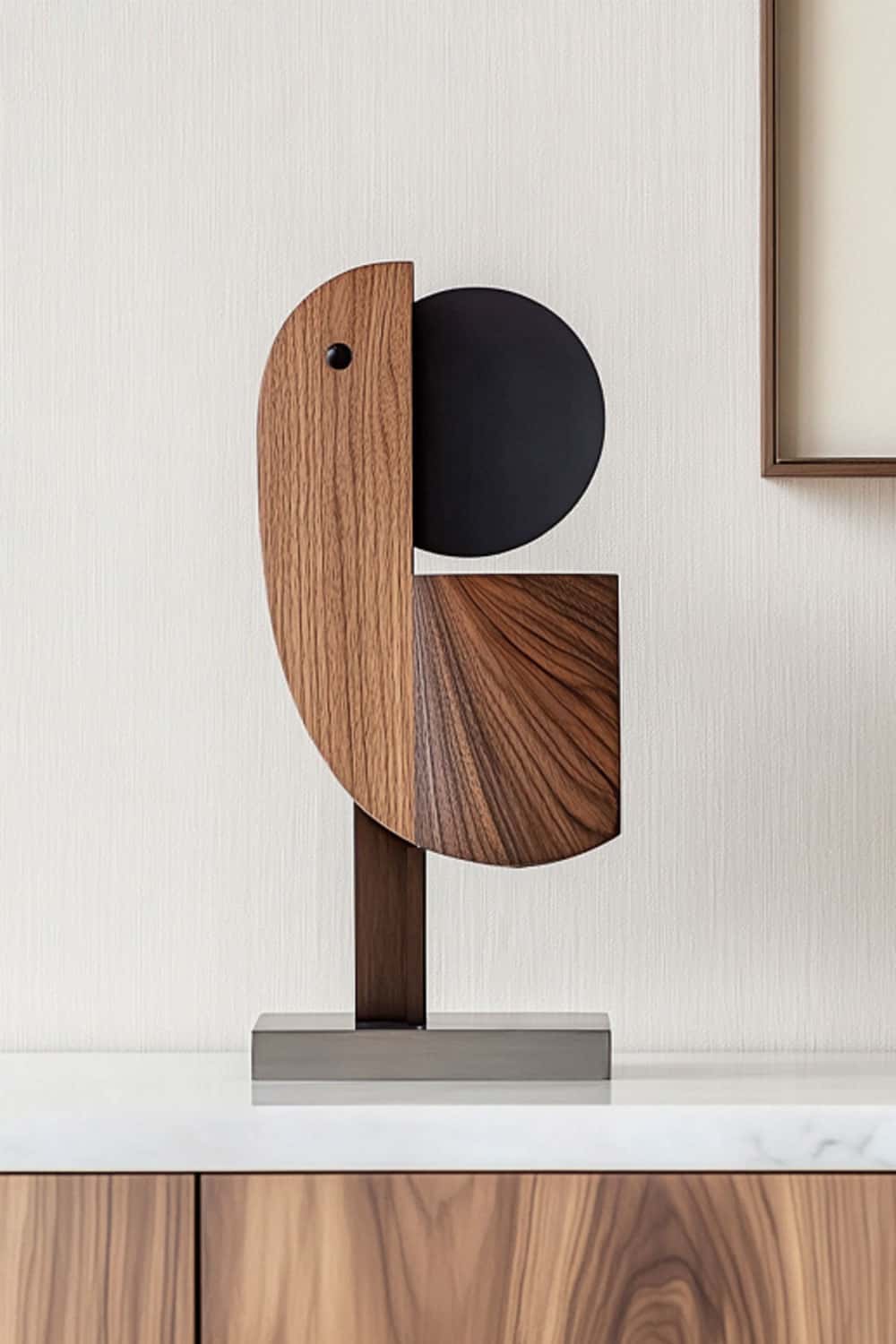 Geometric Wooden Bird Sculpture #ACF 060