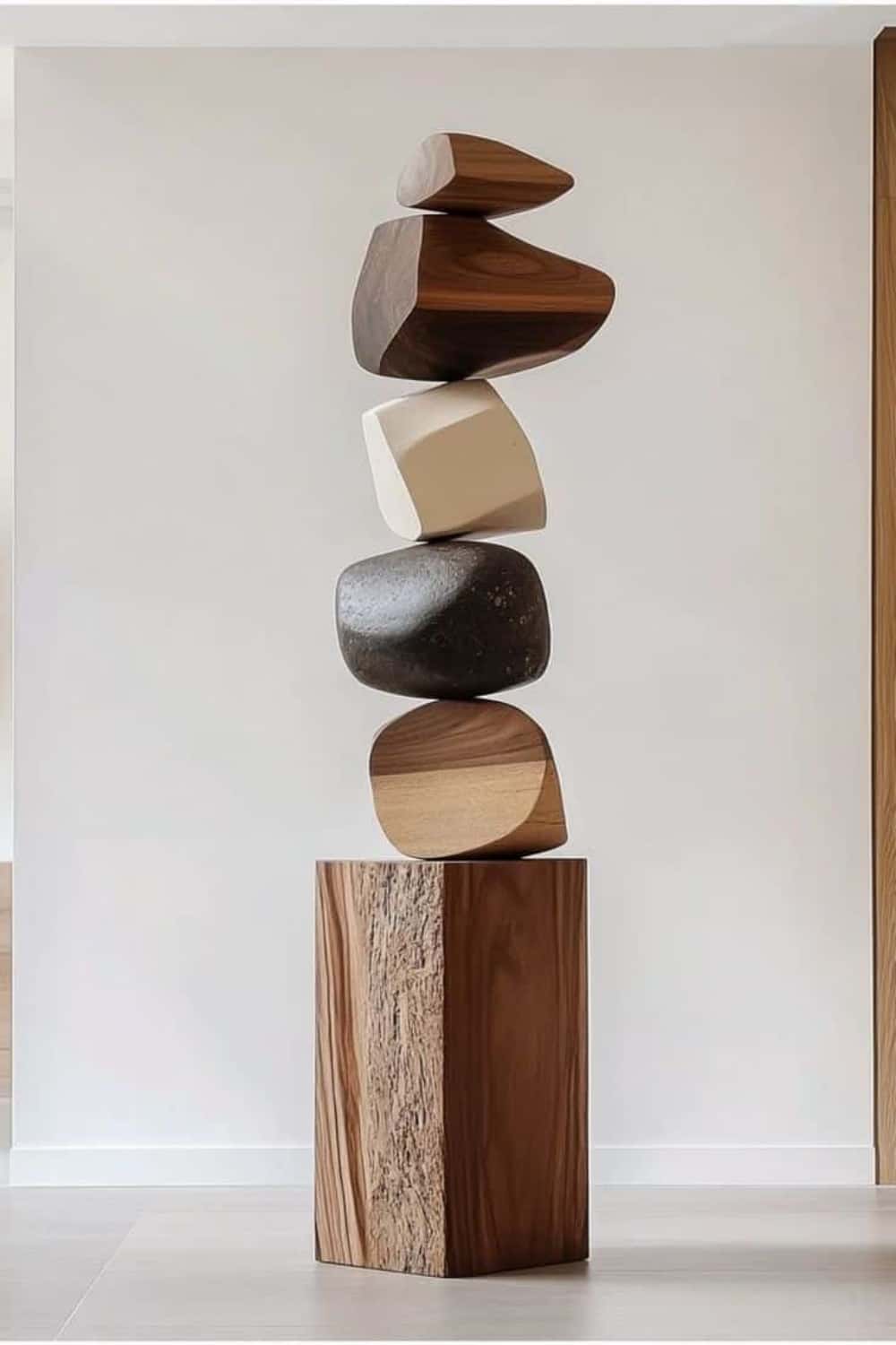 Modern Abstract Wood Sculpture #ACF 001
