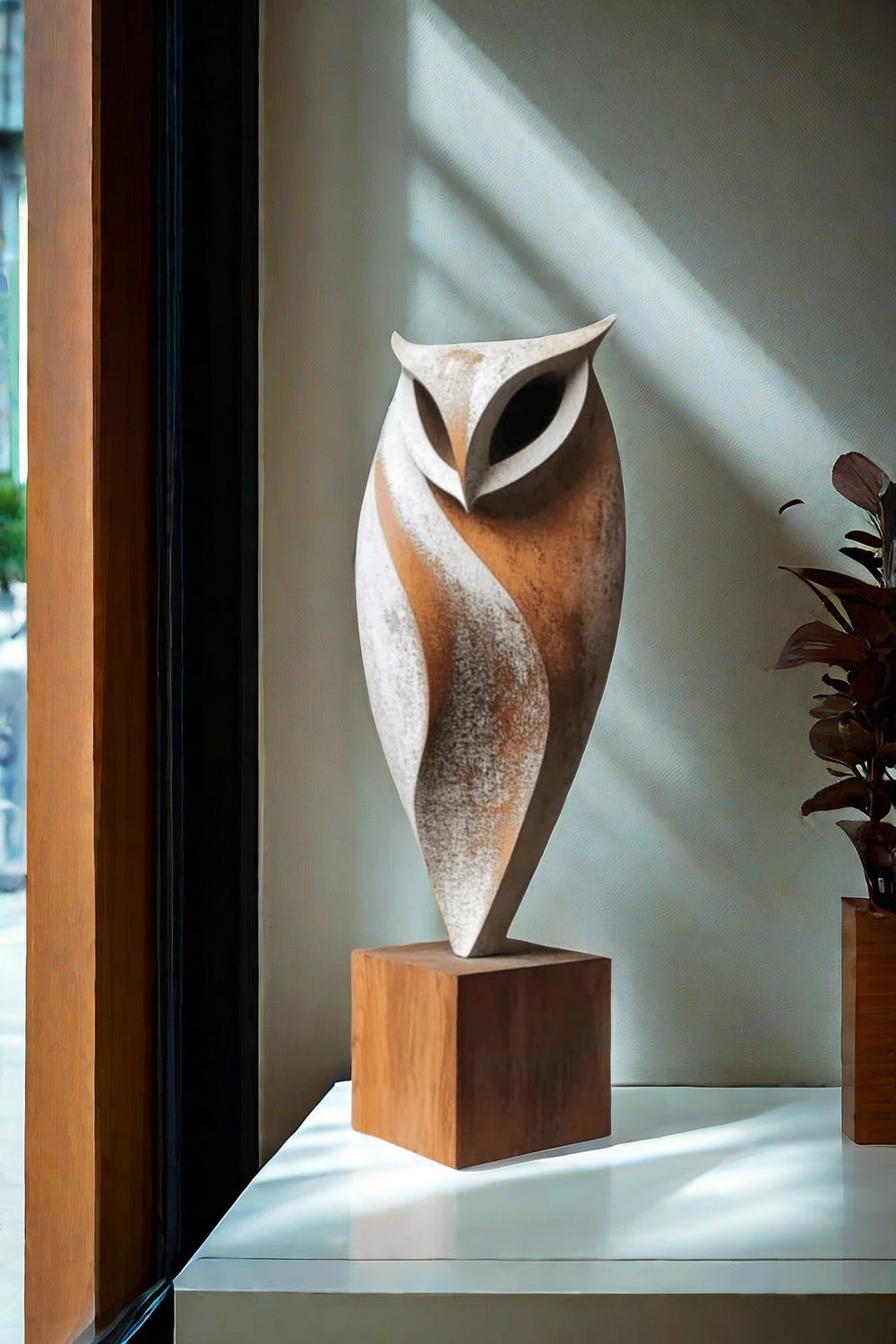 Large Minimalist Owl Statue #ACF 021