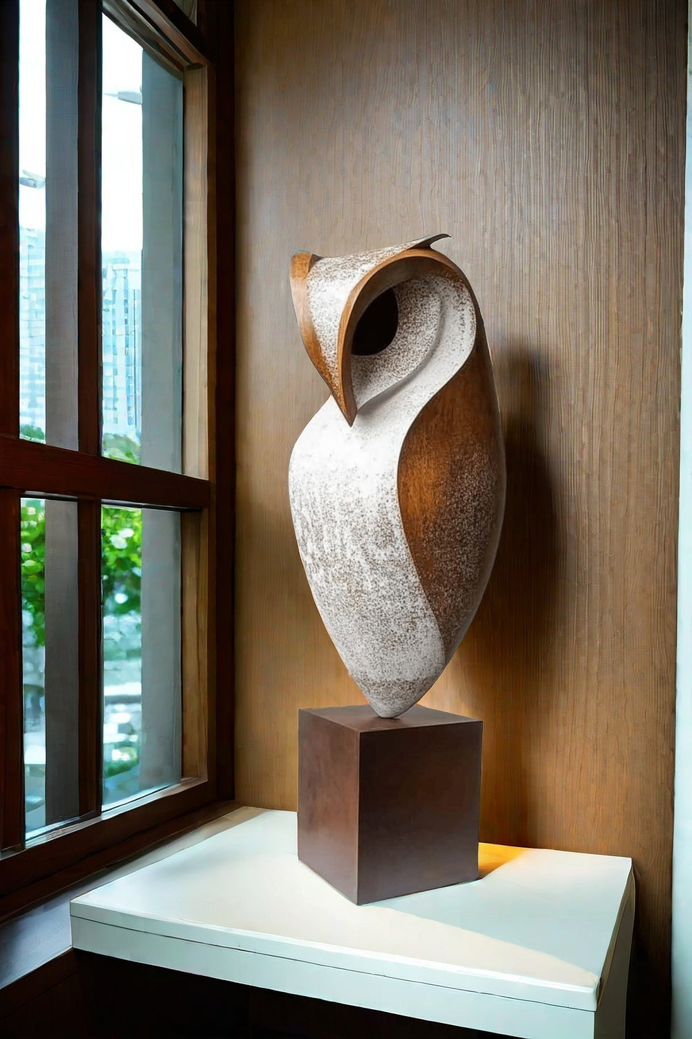Large Modern Owl Sculpture #ACF 022