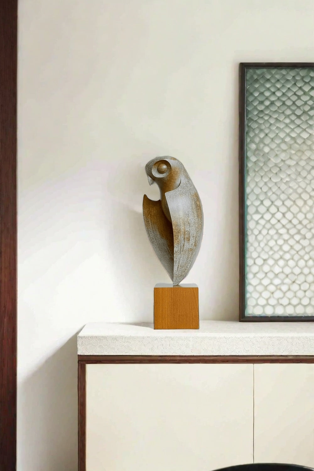 Large Modern Owl Sculpture #ACF 023