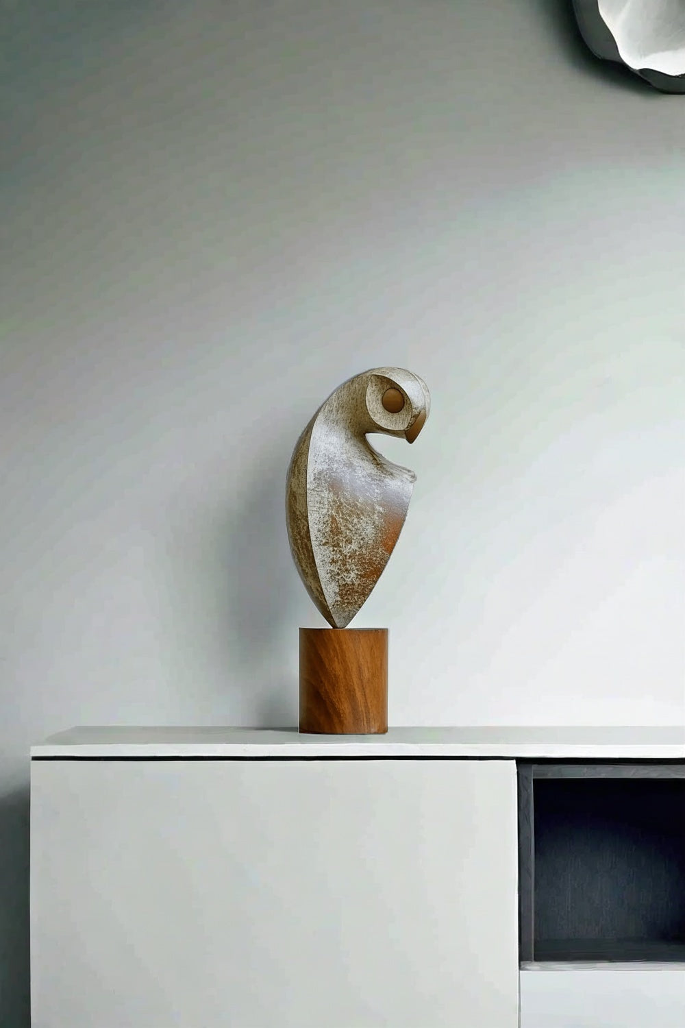 Textured Owl Sculpture Decor #ACF 026