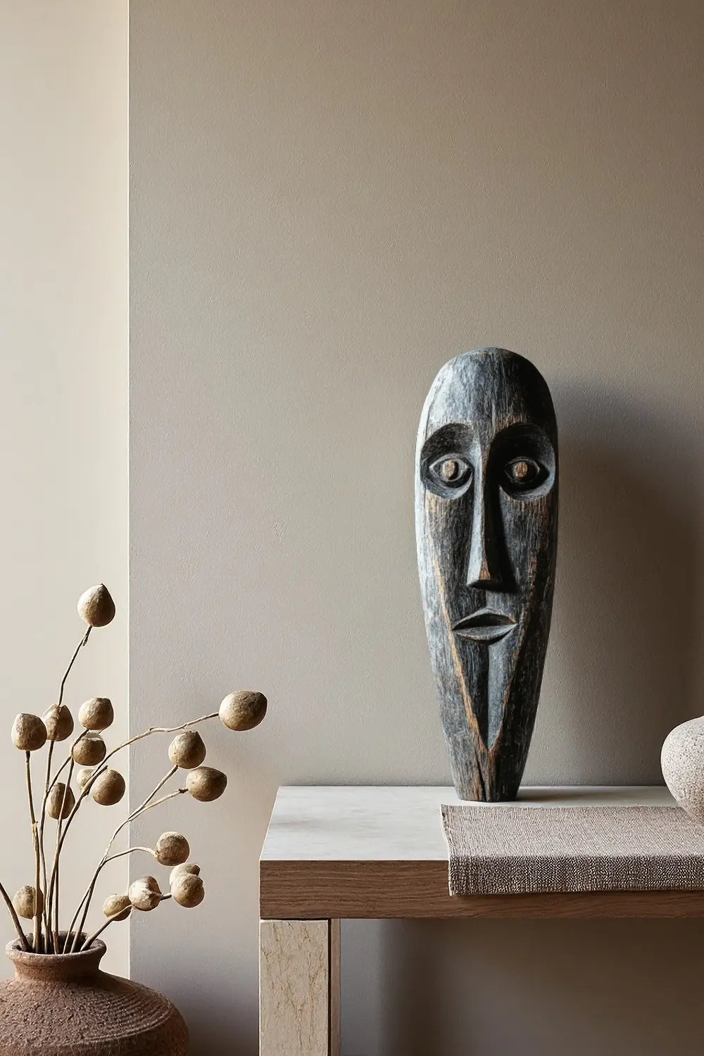 Large Tribal Wooden Mask #ACF 009