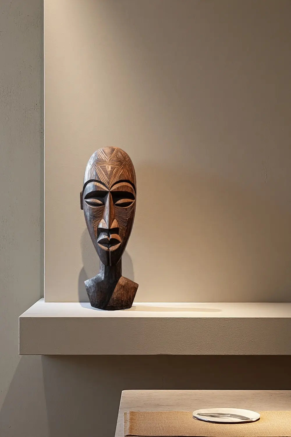Large Ethnic Wooden Sculpture #ACF 012