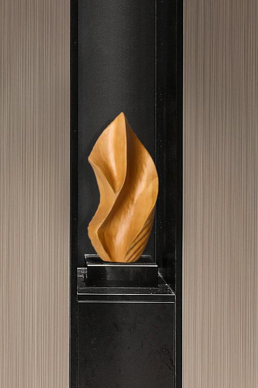 Organic Abstract Wooden Sculpture #AWS 016