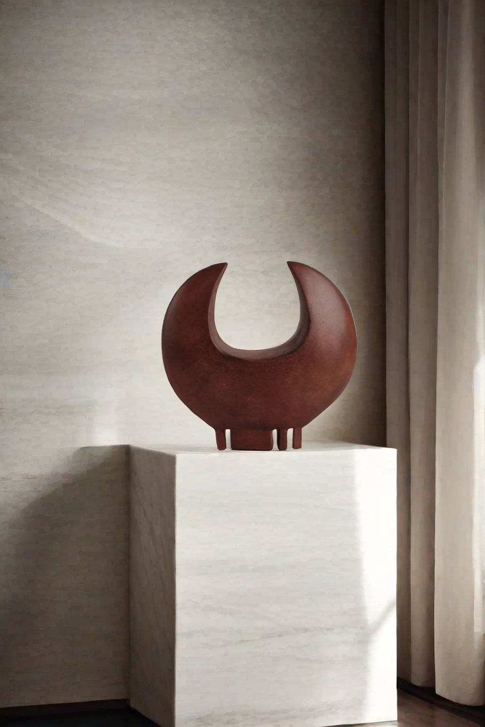 Crescent Abstract Ceramic Sculpture #AWS 007