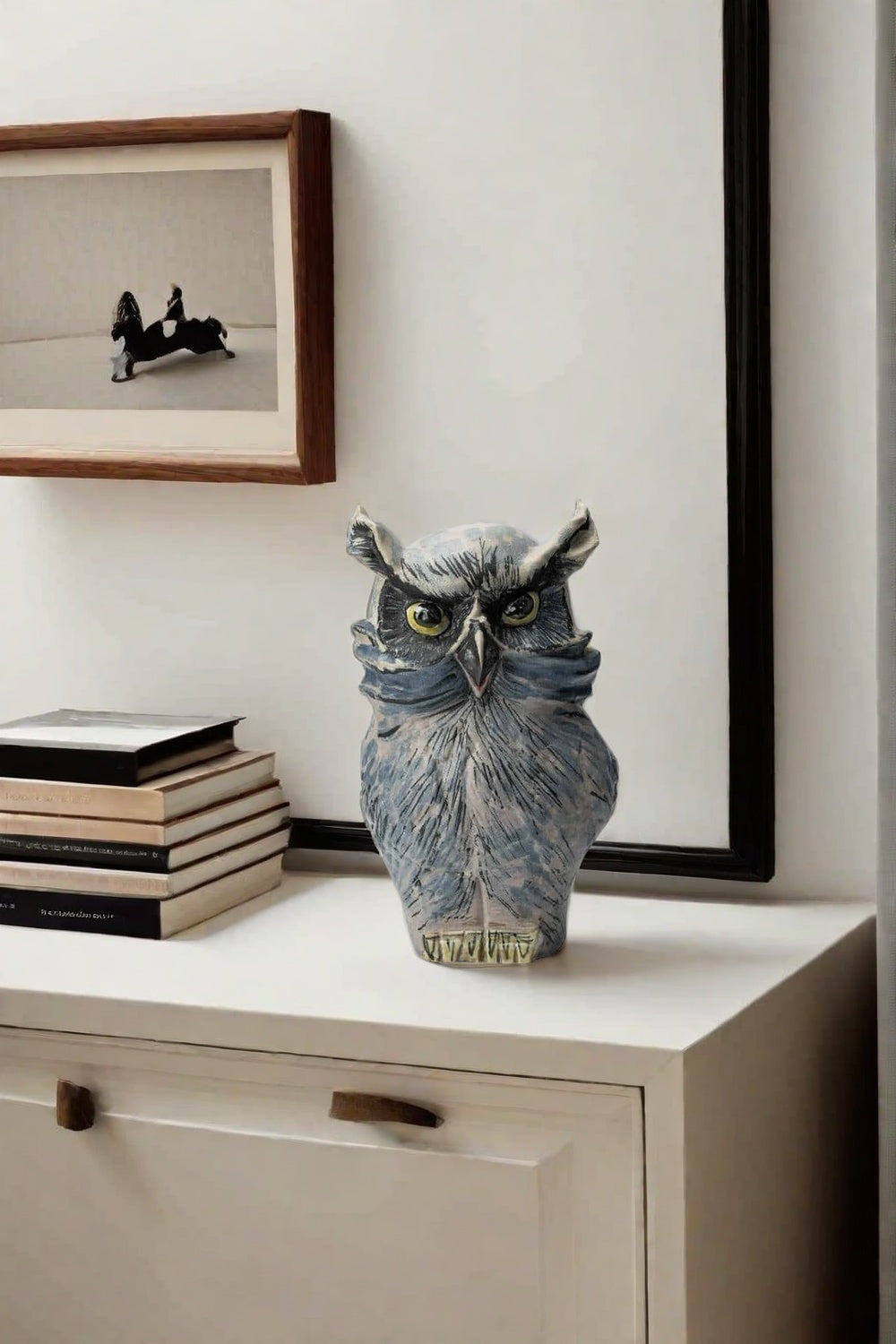 Large Neutral Owl Decor #ACF 020