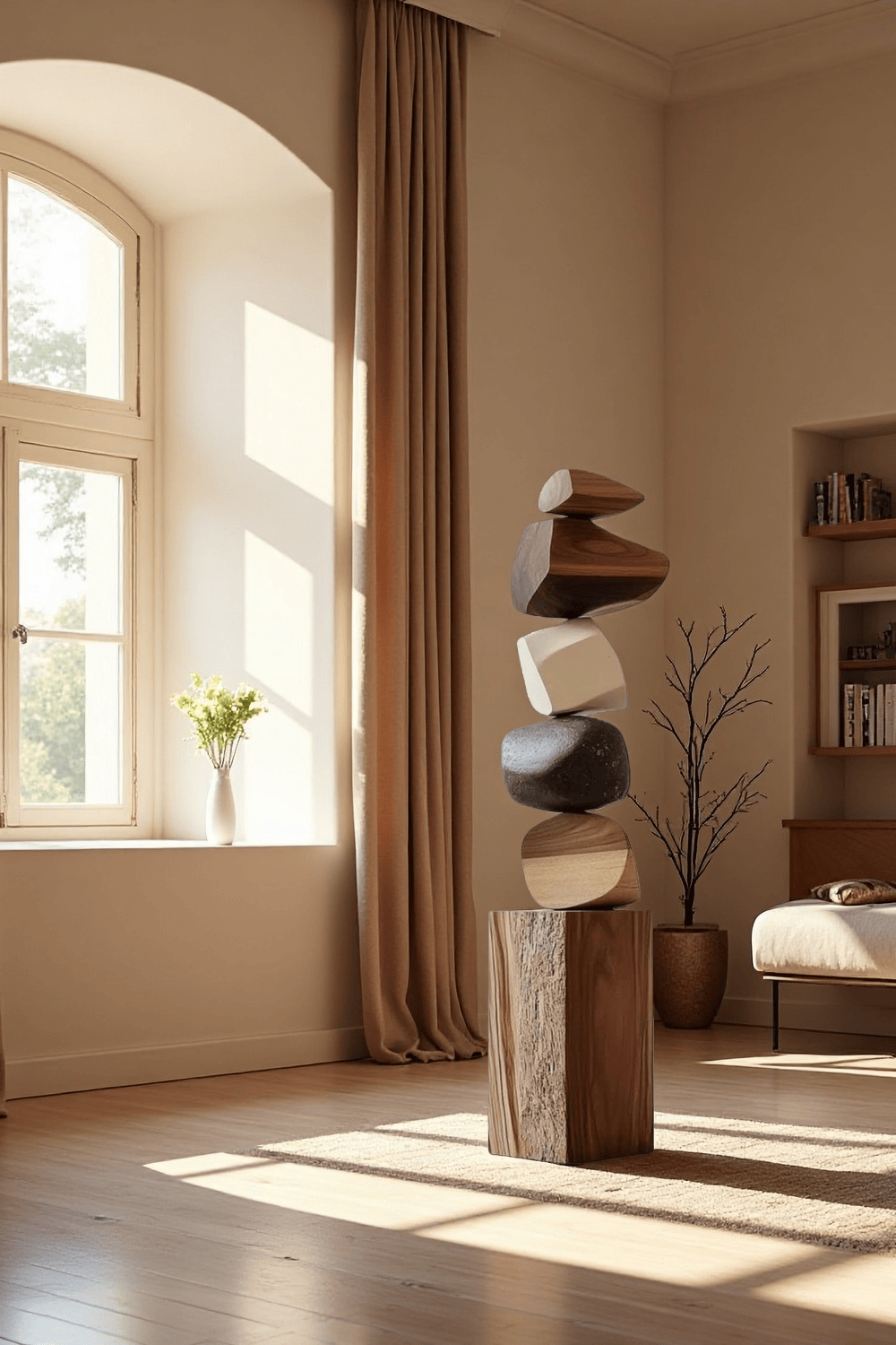 Modern Abstract Wood Sculpture #ACF 001