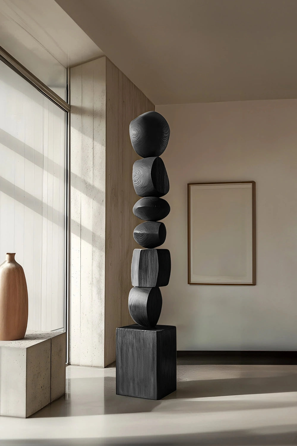 Large Modern Wooden Sculpture #ACF 005