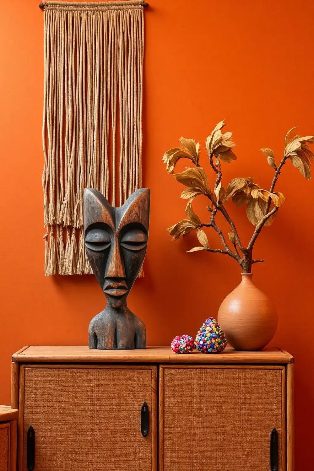 Large Tribal Wooden Mask #ACF 008