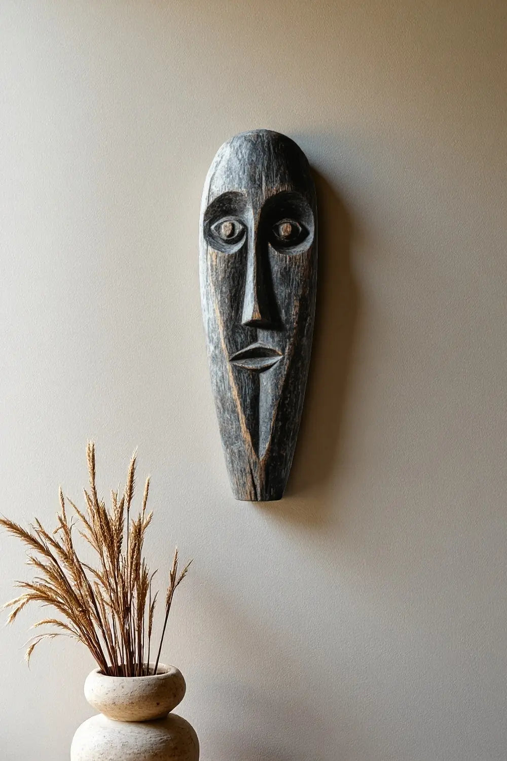 Large Tribal Wooden Mask #ACF 009