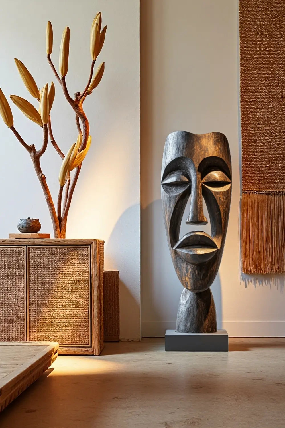 Large Abstract Mask Sculpture #ACF 010