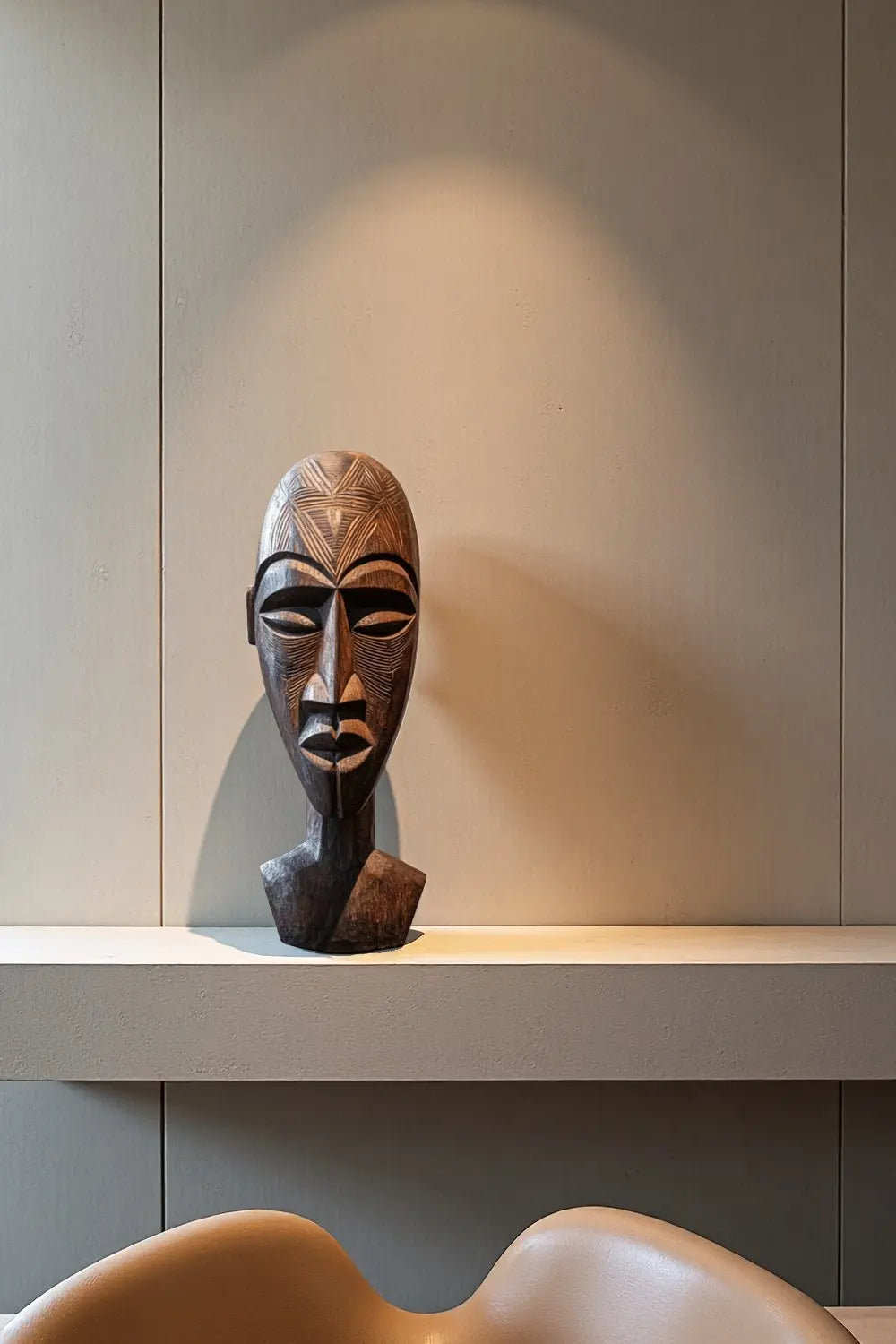 Large Ethnic Wooden Sculpture #ACF 012