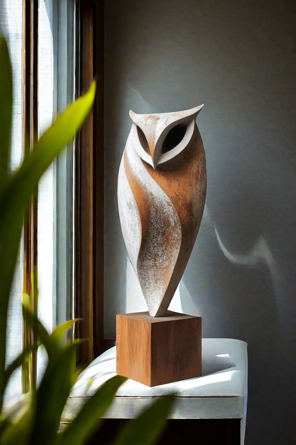 Large Minimalist Owl Statue #ACF 021