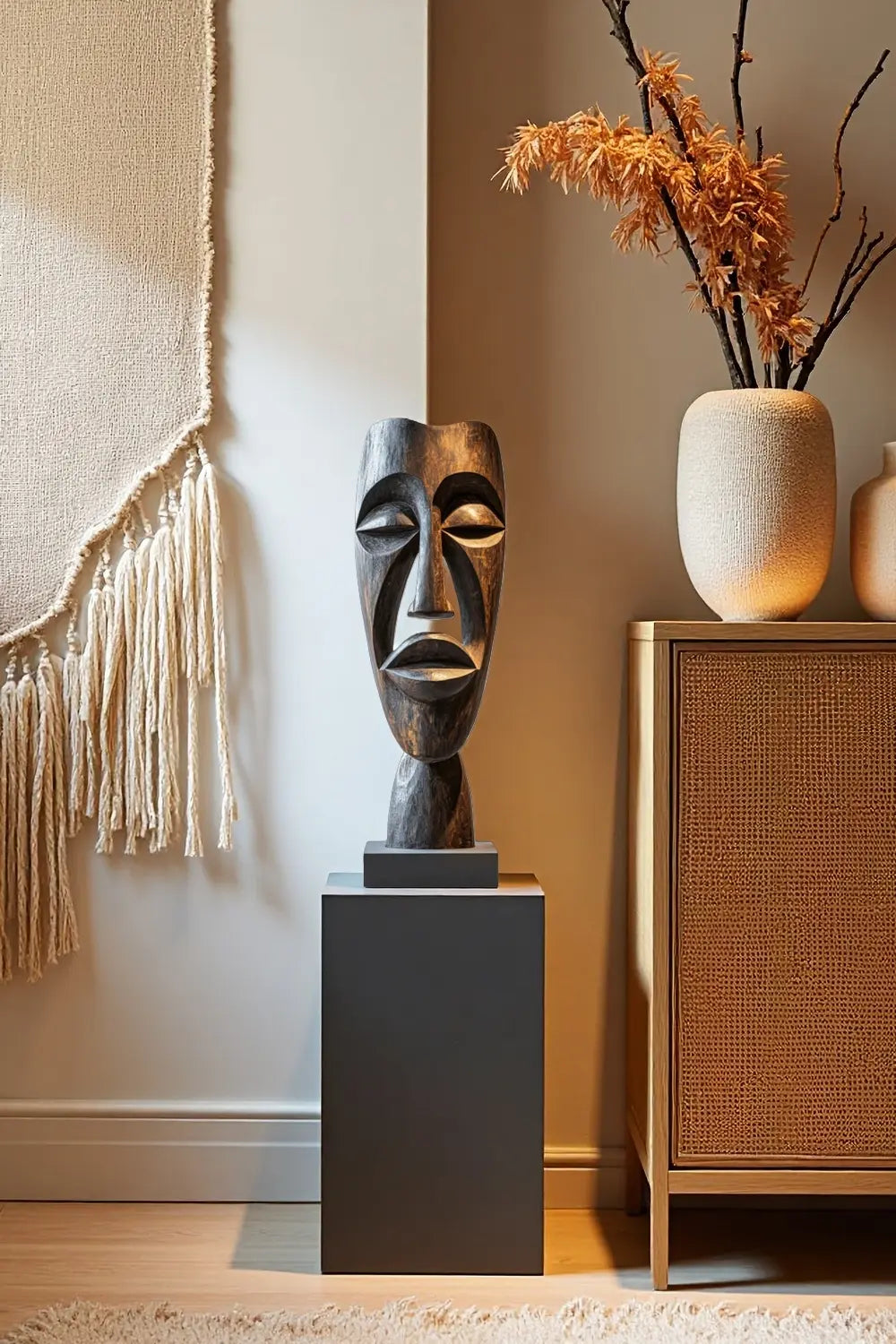 Large Abstract Mask Sculpture #ACF 010
