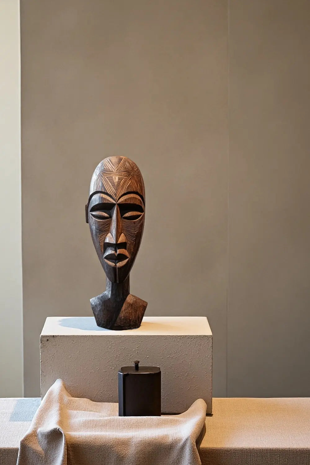 Large Ethnic Wooden Sculpture #ACF 012