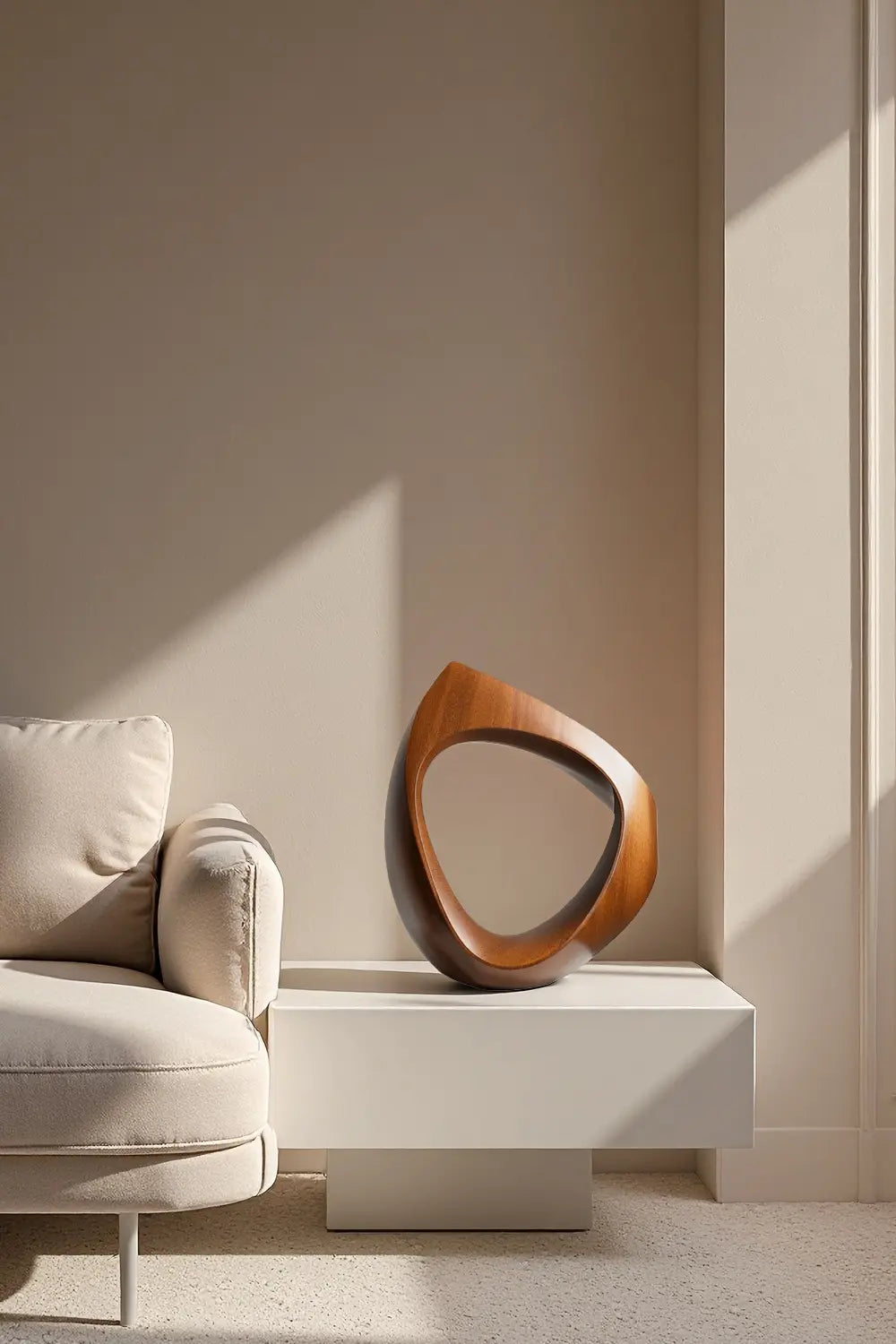 Large Minimalist Wood Sculpture #ACF 007