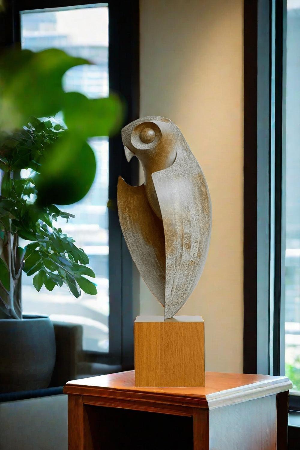 Large Modern Owl Sculpture #ACF 023