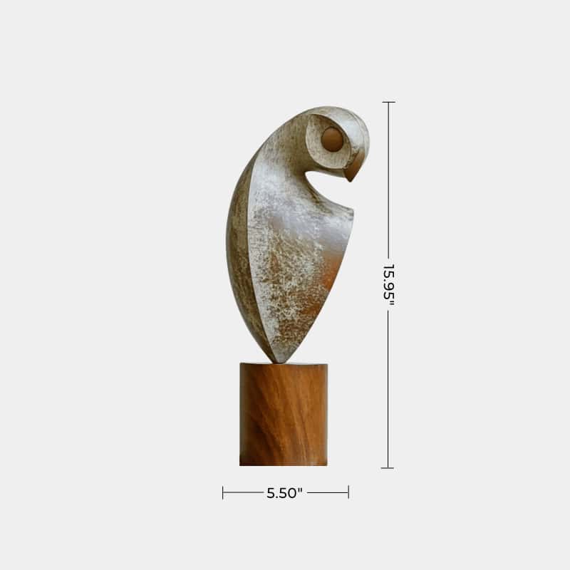 Textured Owl Sculpture Decor #ACF 026