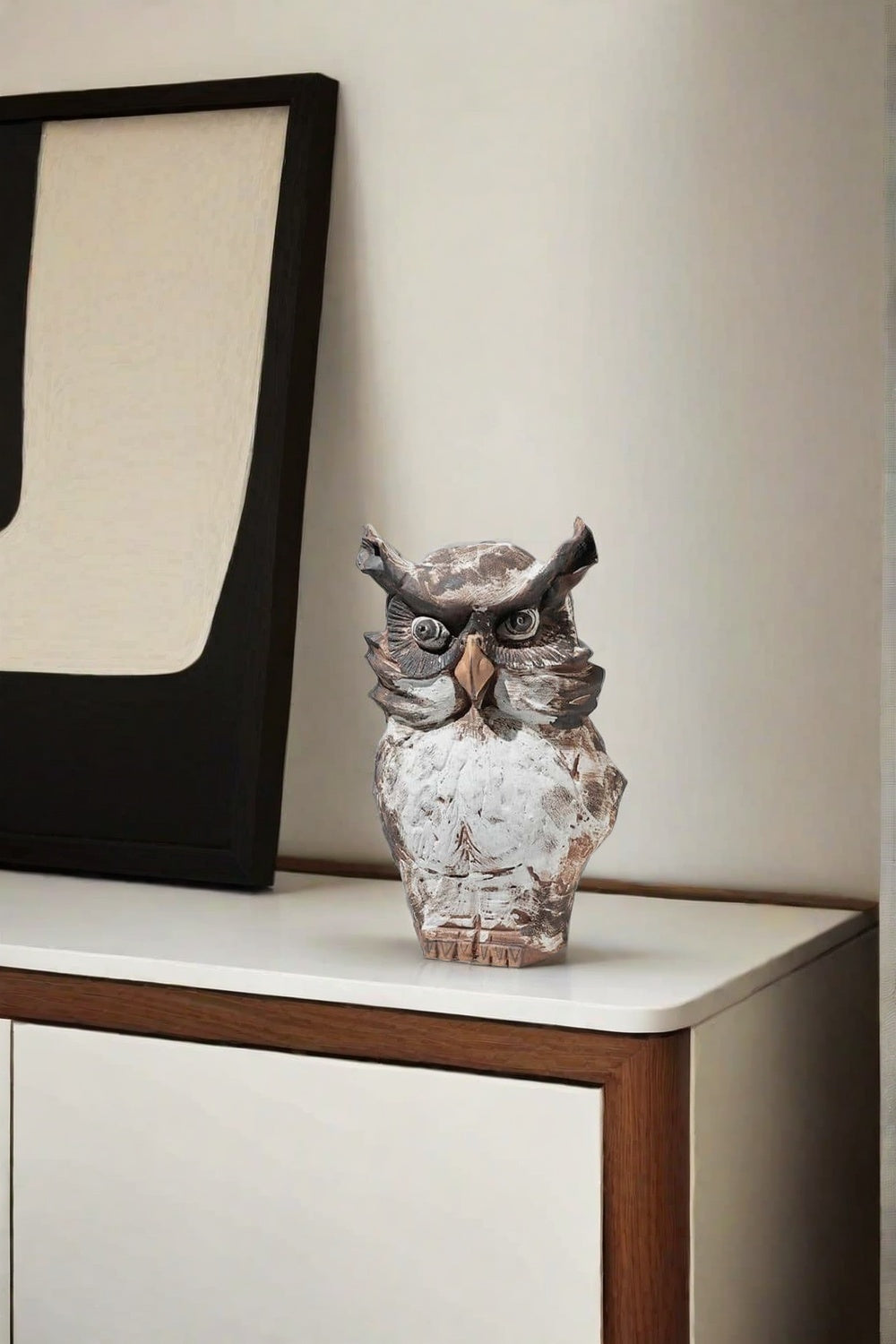 Large Rustic Owl Sculpture #ACF 019