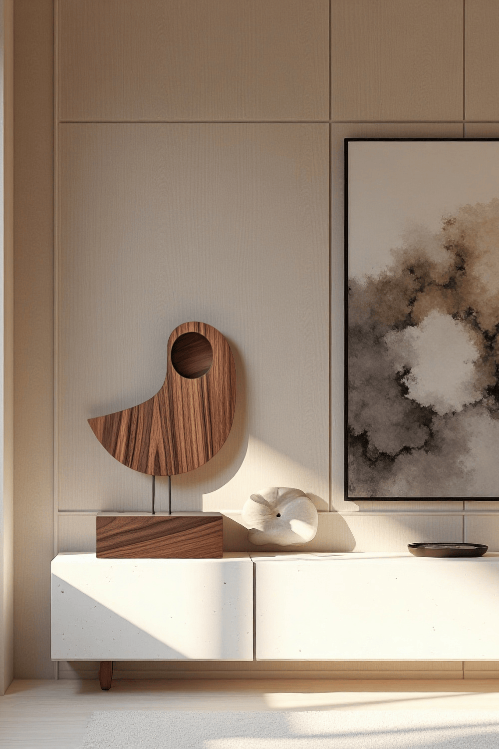 Abstract Wooden Bird Sculpture #ACF 059