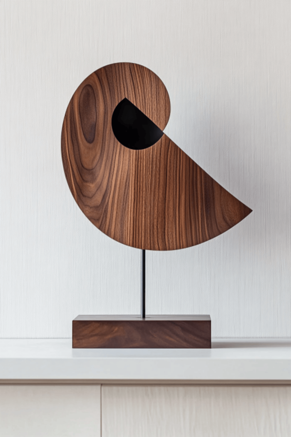 Minimalist Wooden Bird Sculpture #ACF 061