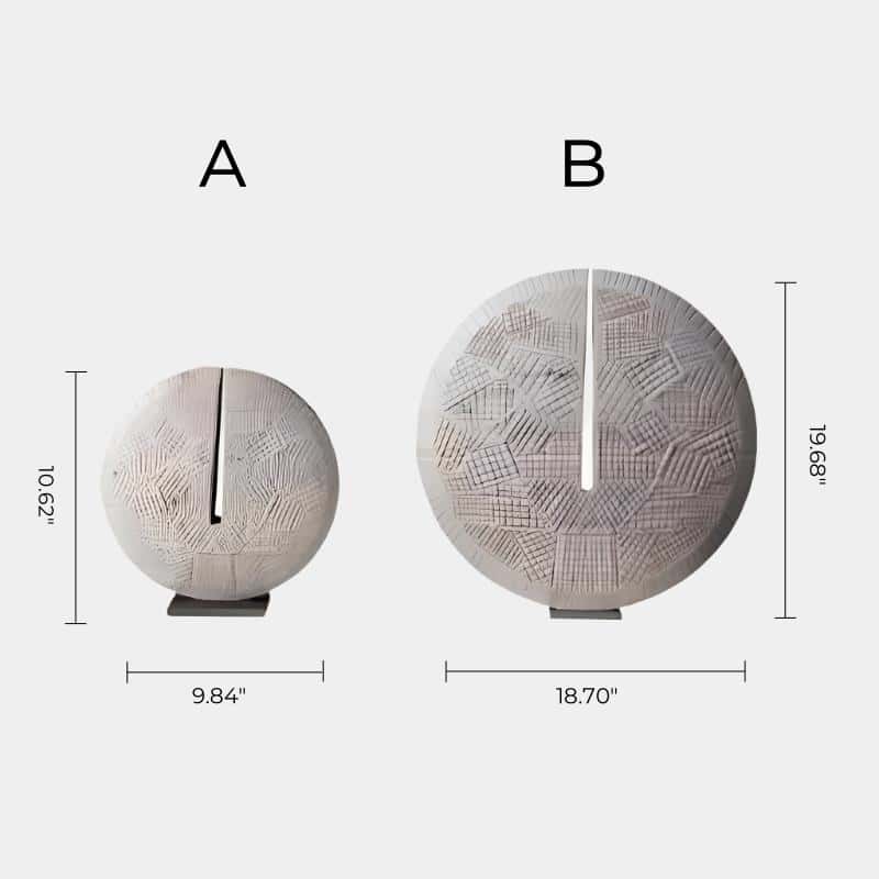 Abstract Wooden Disc Sculpture #AWS 015