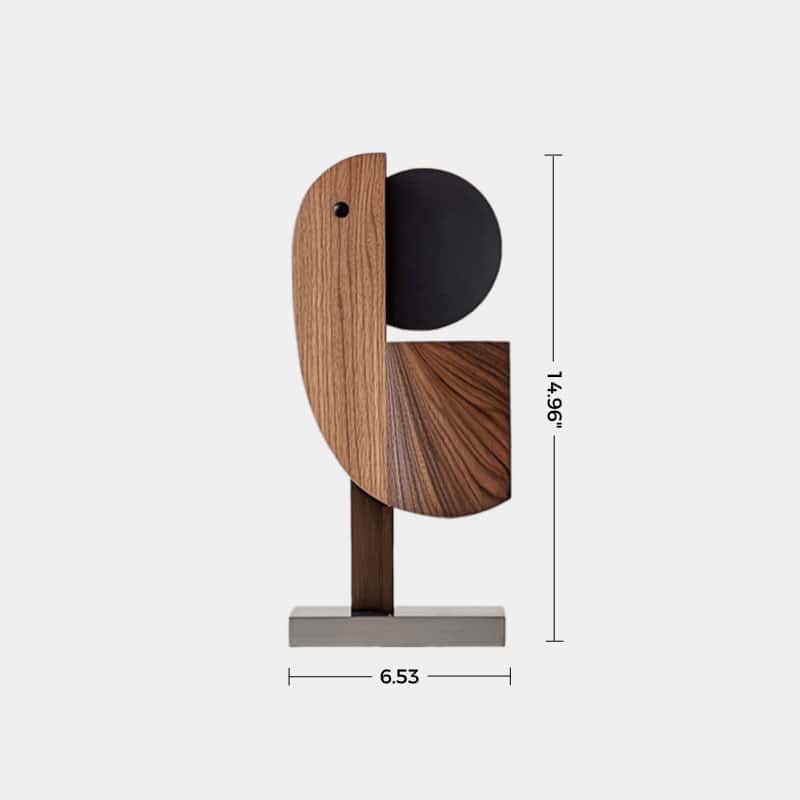 Geometric Wooden Bird Sculpture #ACF 060