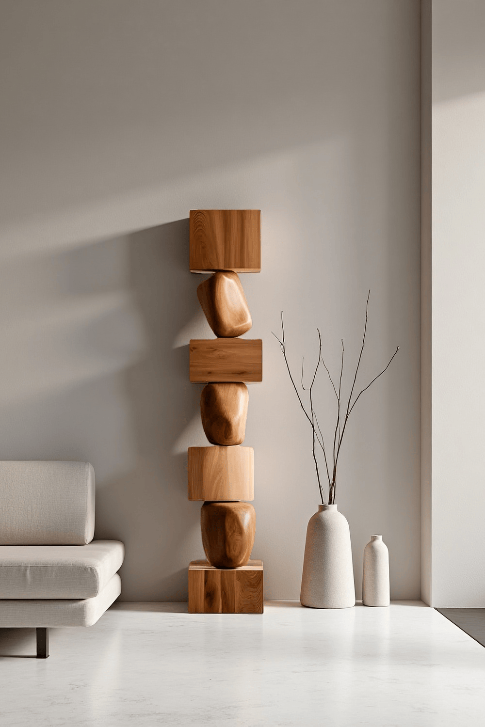 Large Modern Wooden Sculpture #ACF 006