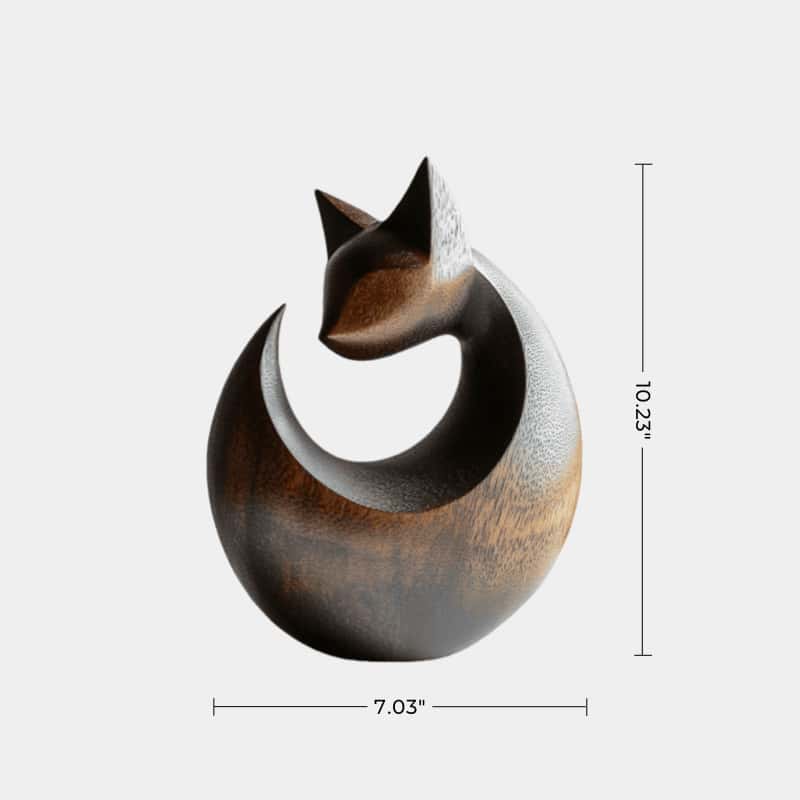 Modern Wooden Cat Sculpture #ACF 030