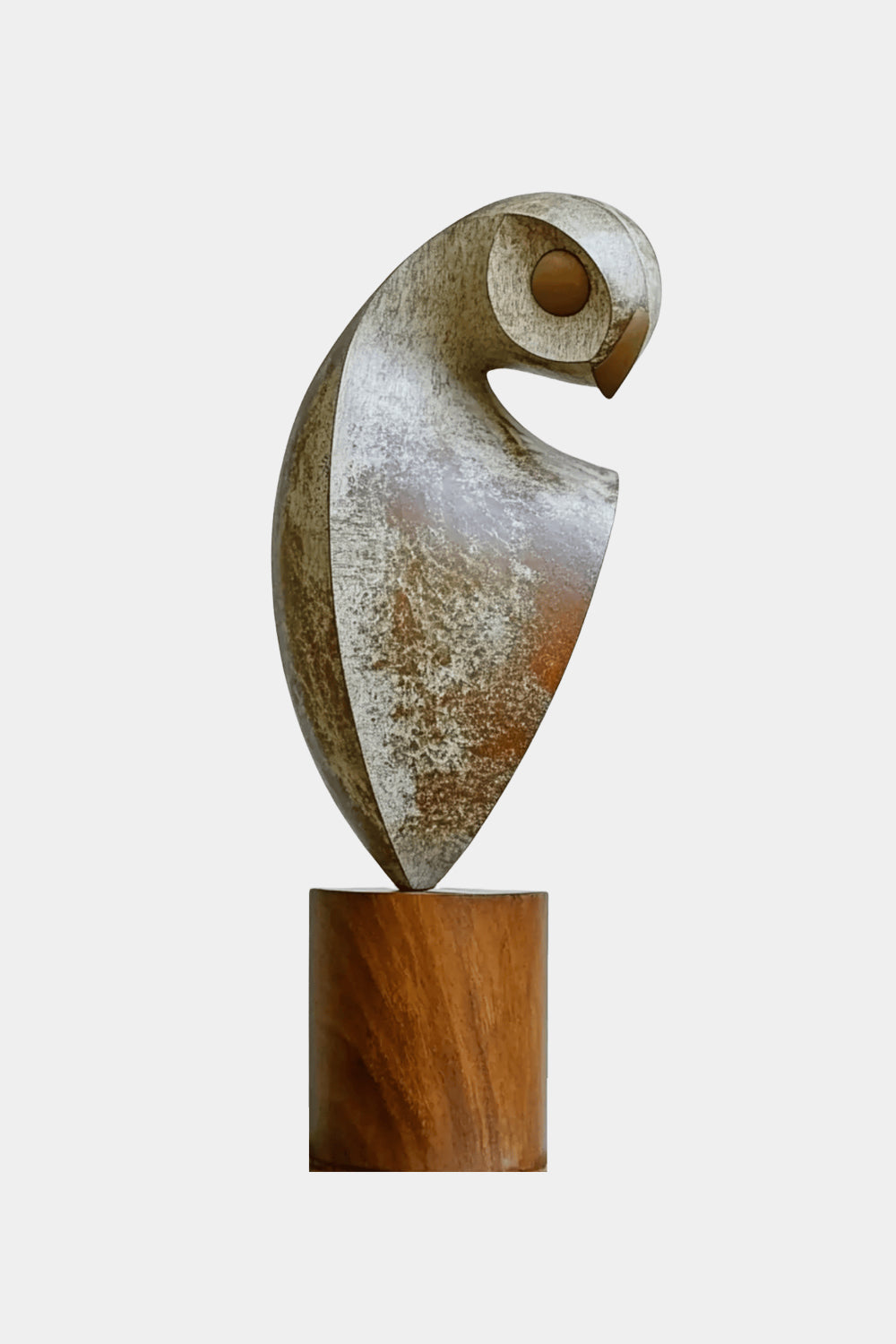 Textured Owl Sculpture Decor #ACF 026