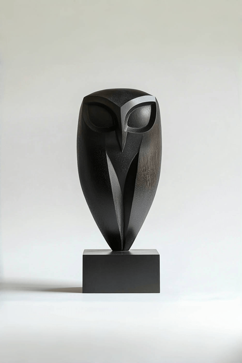 Modern Black Owl Sculpture #ACF 031