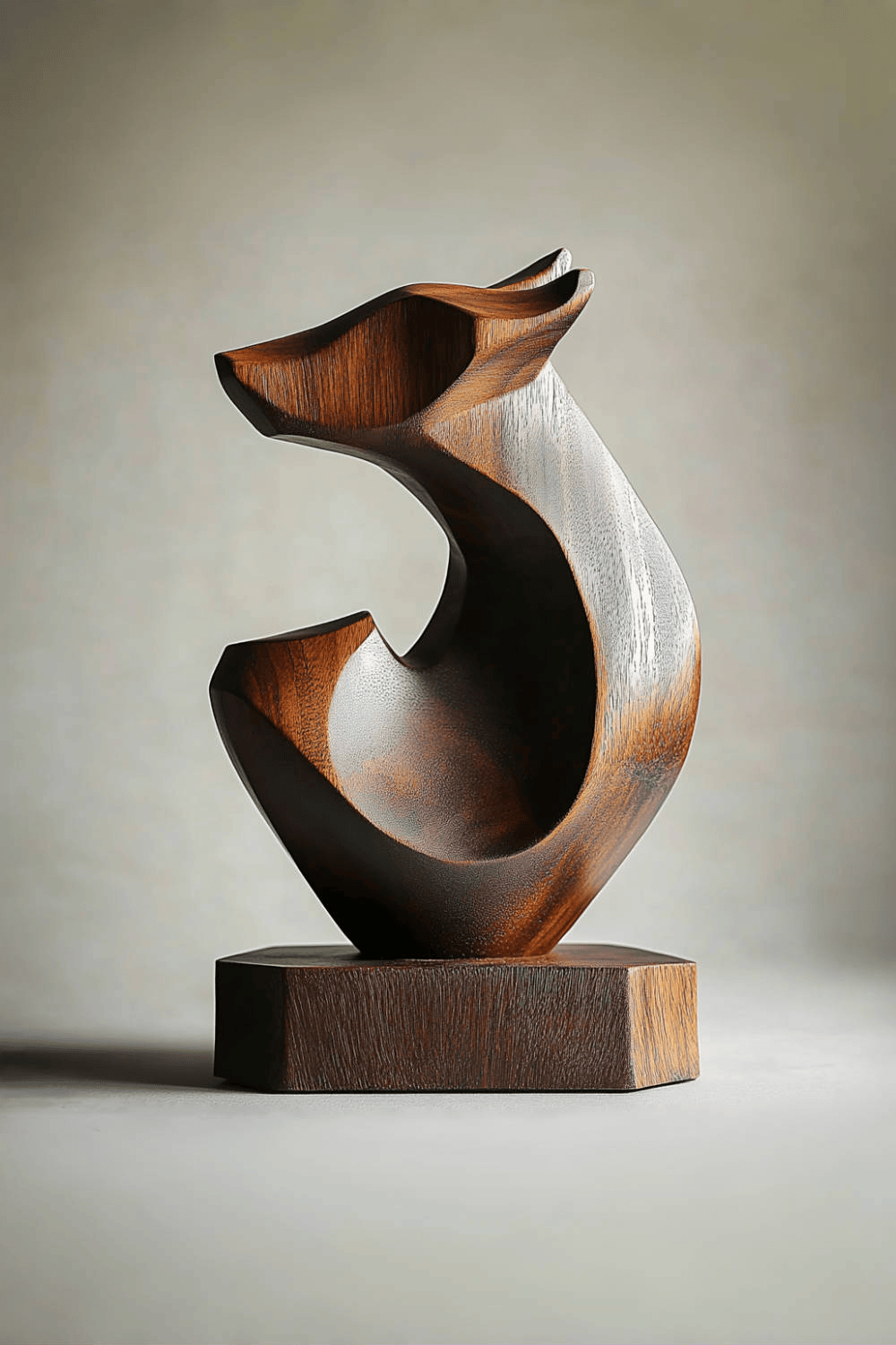 Abstract Wooden Animal Sculpture #ACF 040