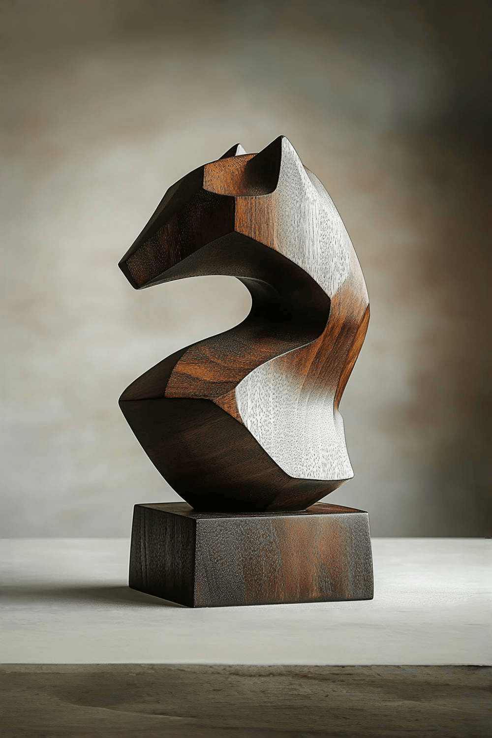Abstract Wooden Animal Sculpture #ACF 042