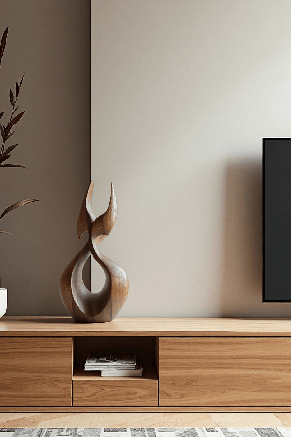 Abstract Wooden Bird Sculpture #ACF 068