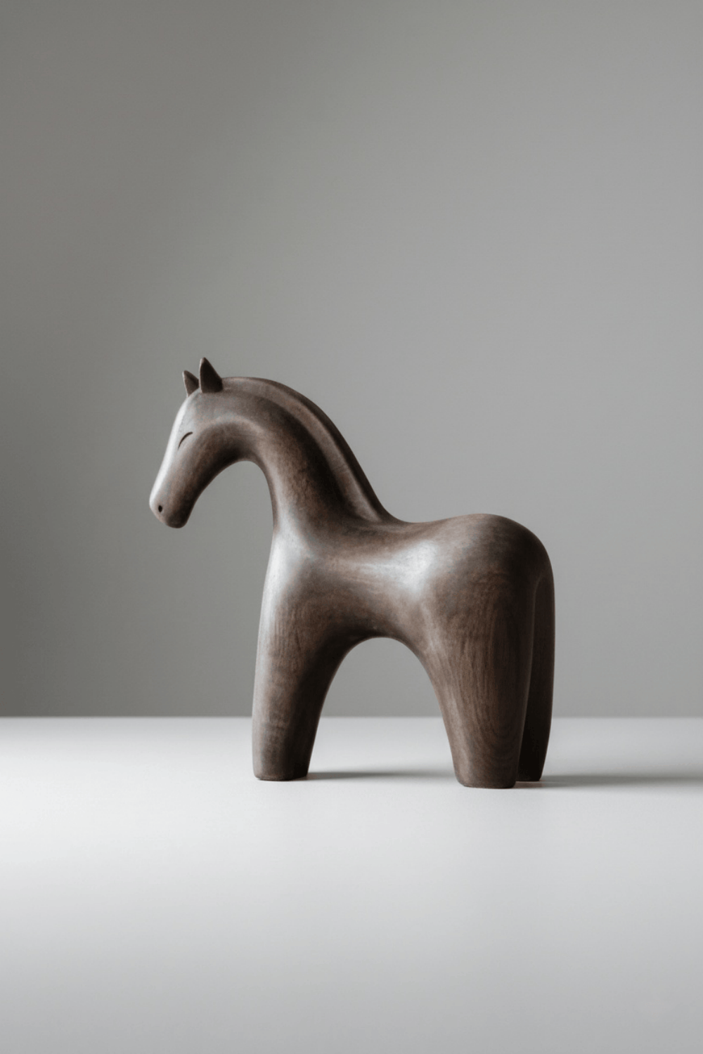 Minimalist Wooden Horse Sculpture #ACF 027