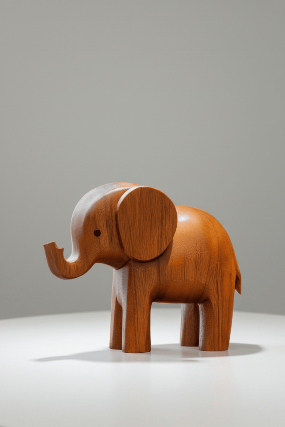 Scandinavian Wooden Elephant Sculpture #ACF 039