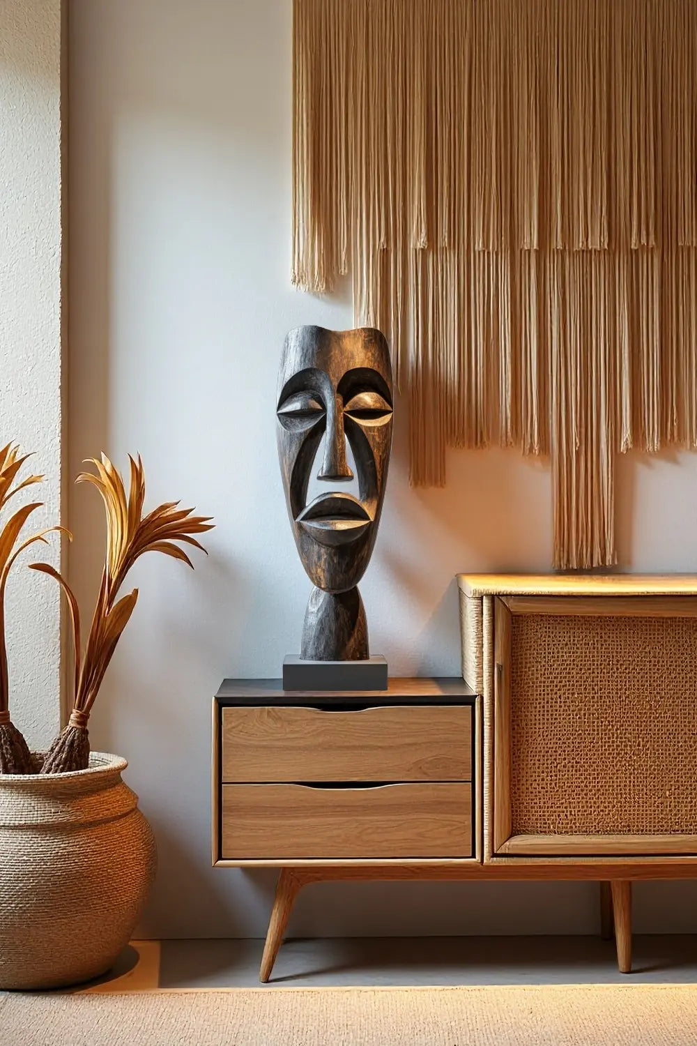 Large Abstract Mask Sculpture #ACF 010