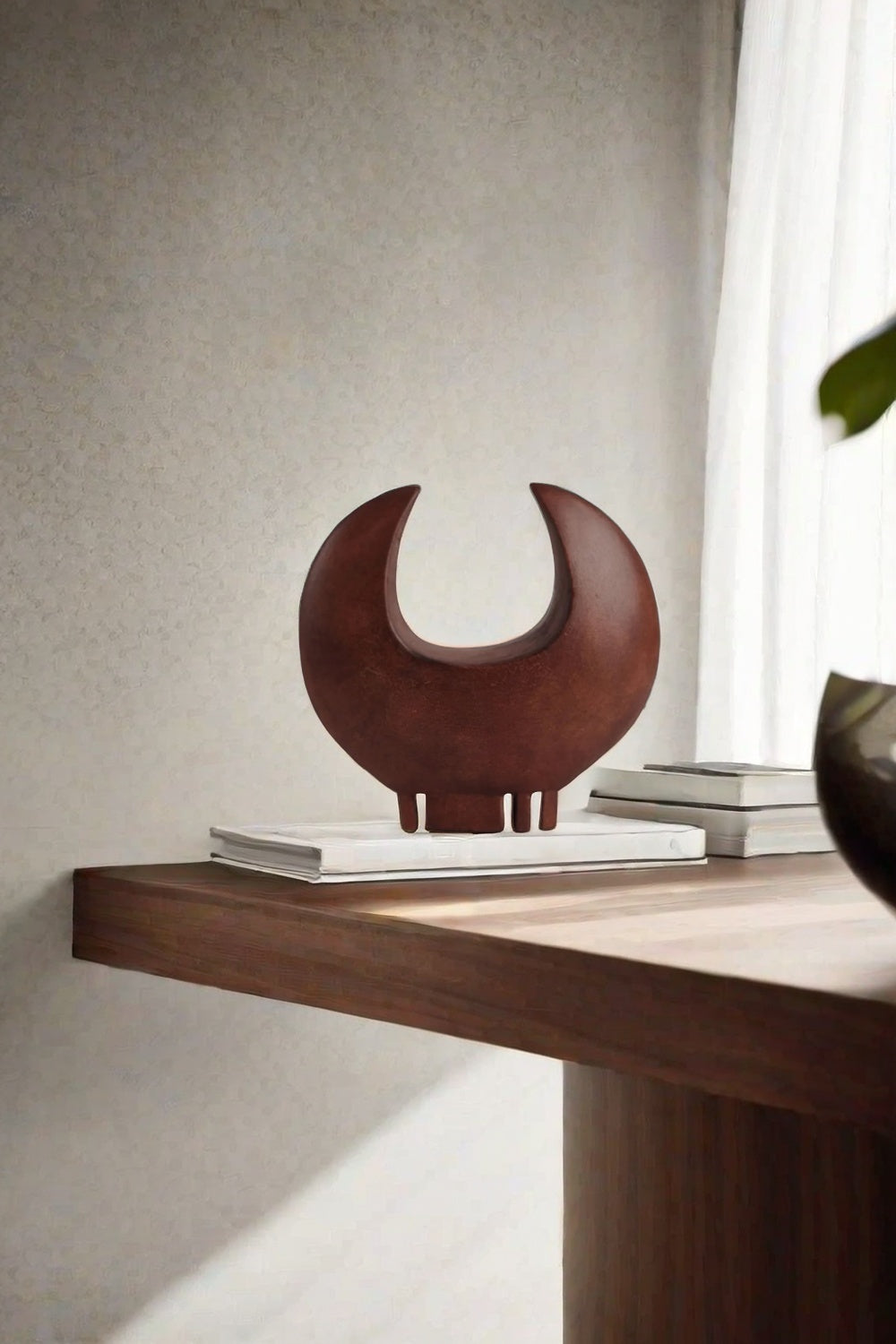 Crescent Abstract Ceramic Sculpture #AWS 007