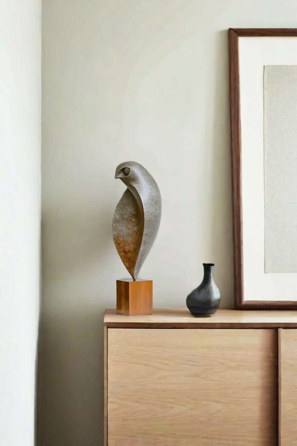 Minimalist Owl Sculpture Decor #ACF 024