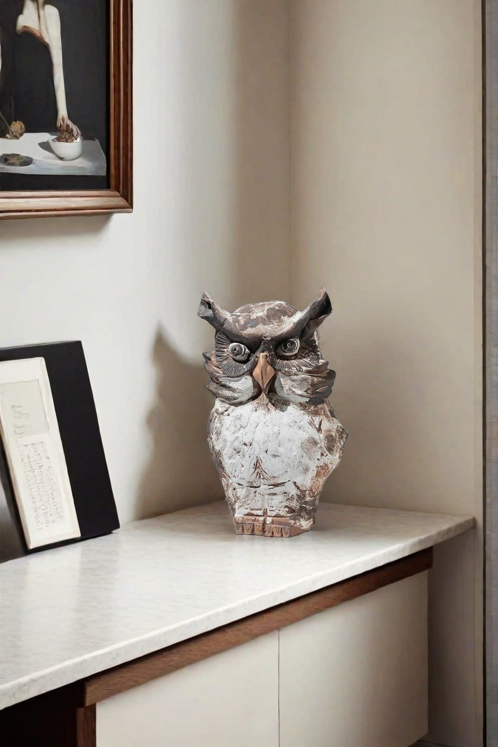 Large Rustic Owl Sculpture #ACF 019