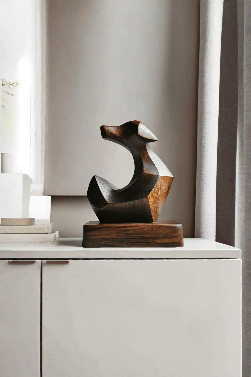 Modern Abstract Wooden Sculpture #ACF 049