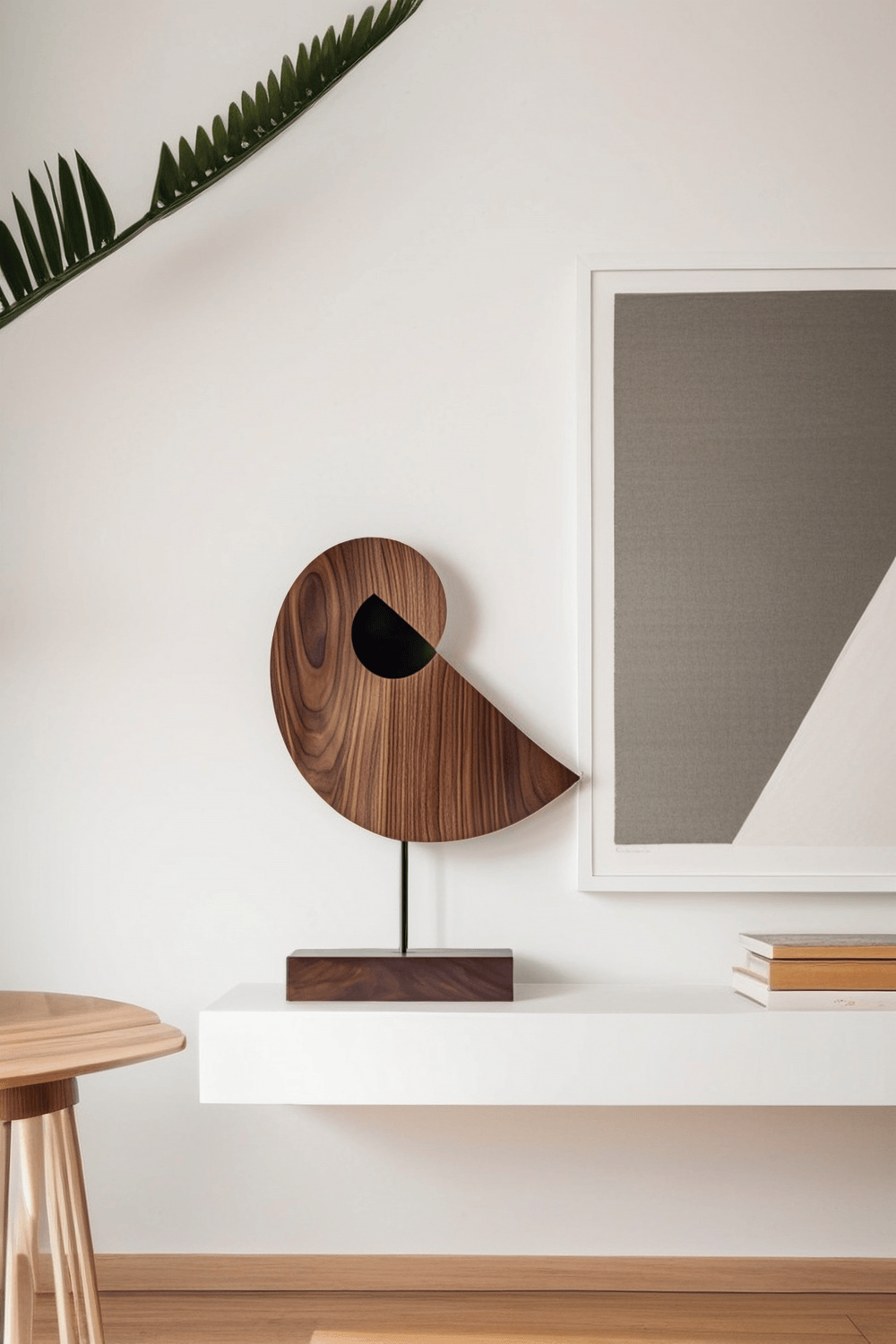 Minimalist Wooden Bird Sculpture #ACF 061
