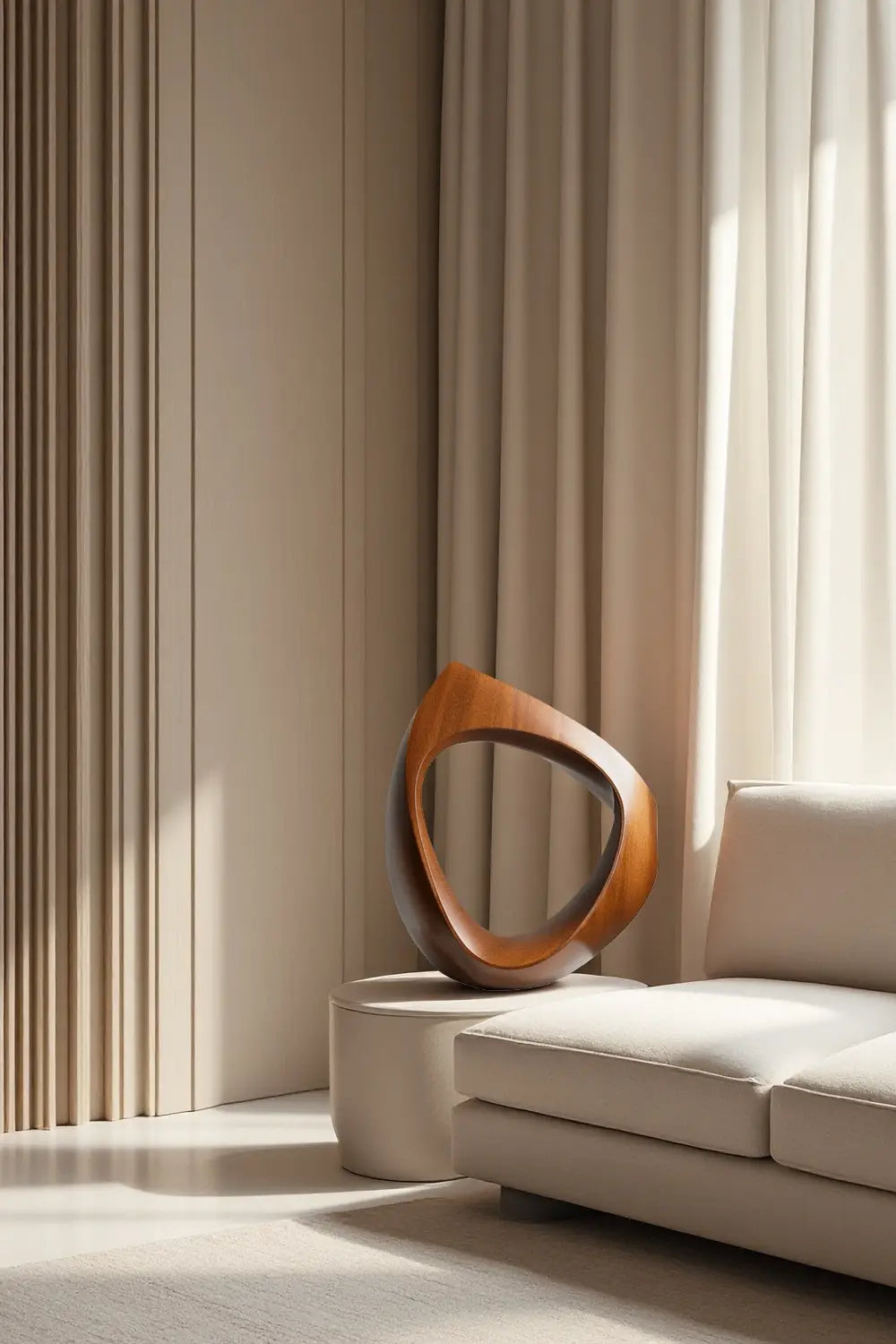 Large Minimalist Wood Sculpture #ACF 007